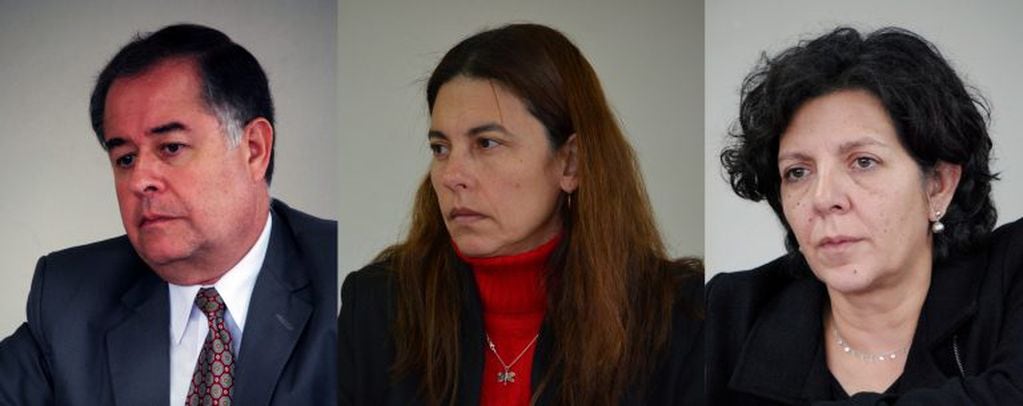 Los jueces Kamada, Sadir y Tolaba, que juzgaron a Mamaní Luzcubir.