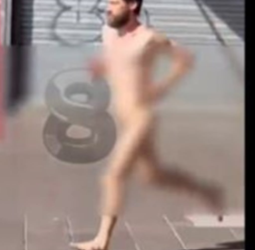 Un hombre corrió desnudo por el centro de Mar del Plata