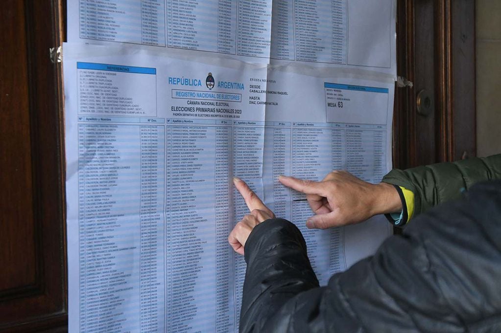 Elecciones PASO presidenciales 2023 en la provincia de Mendoza.
Escuela Nuestra Señora de la Misericordia de Capital Foto: José Gutierrez / Los Andes 