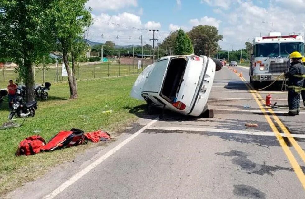 Accidente en autopista Córdoba - Carlos Paz.