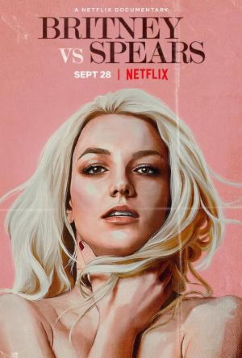 El póster oficial del documental sobre la situación que llevó a los fans de Britney a protestar en las calles (Netflix)