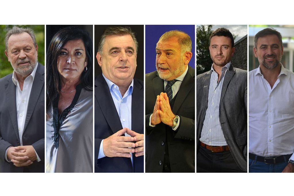 candidatos de juntos por el cambio Santos, Rodriguez Machado, Negri, Juez, De Loredo y Mestre