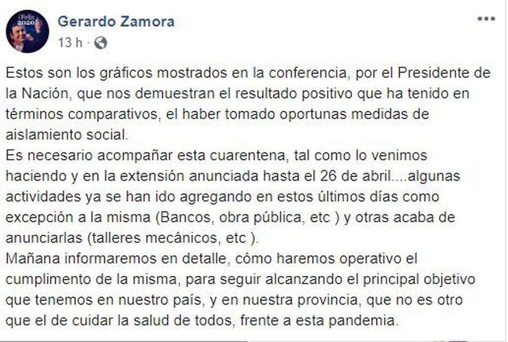Facebook: Gerardo Zamora.