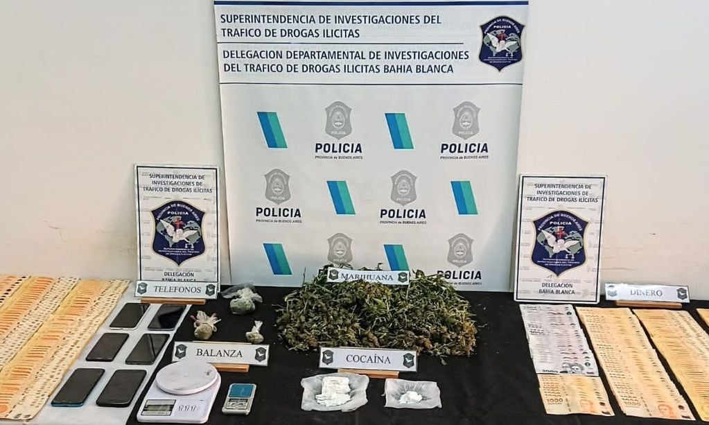 Punta Alta: quedó detenido un hombre por comercialización de drogas