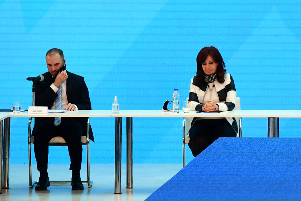 Martín Guzmán y Cristina Kirchner.