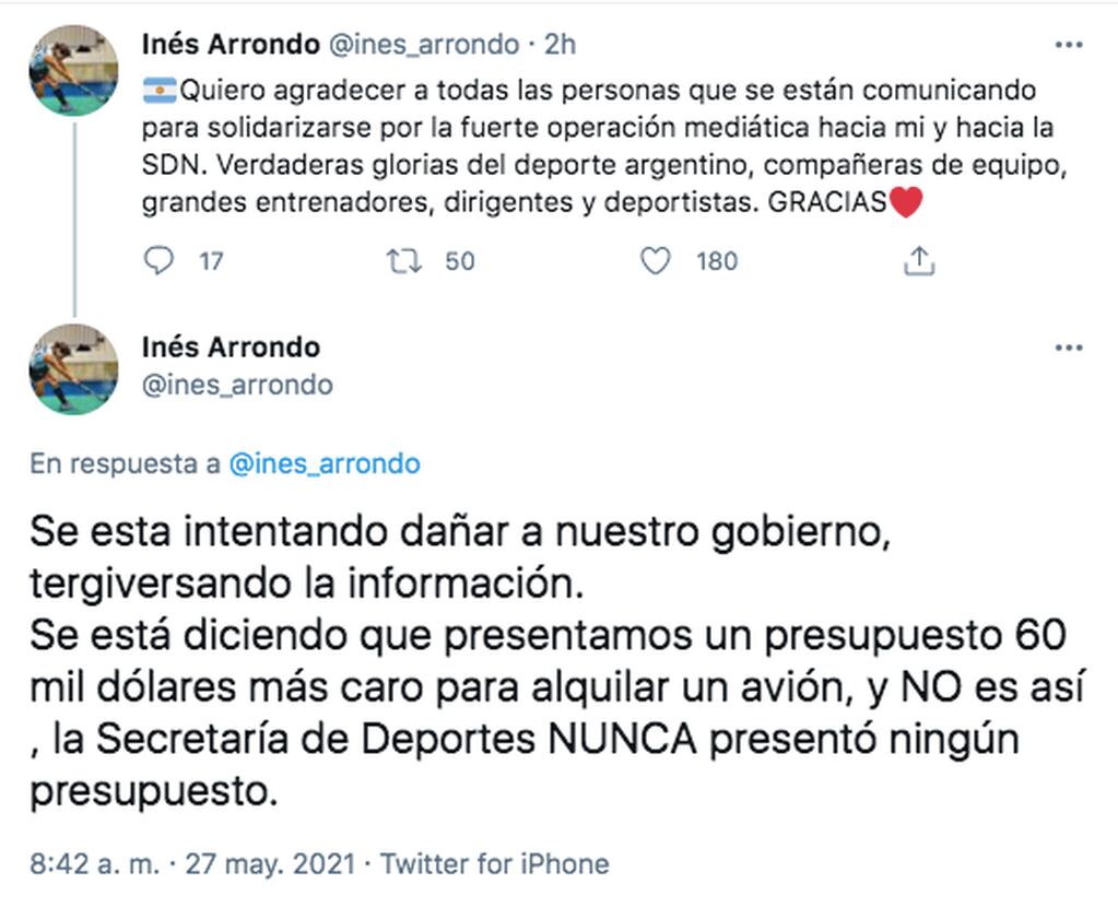 Inés Arrondo apuntó contra el COA y el Enard.