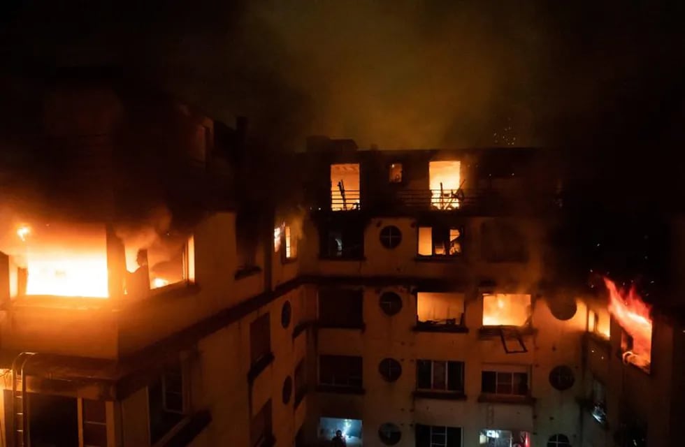 Incendio en Paris. (AFP).