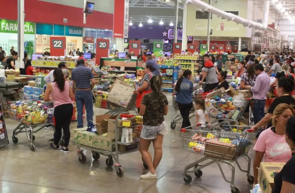 Supermercados y mayoristas colapsados por el coronavirus en mendoza