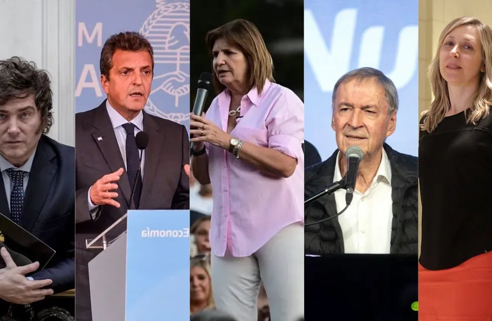 Elecciones 2023: Milei, Bullrich, Massa, Schiaretti y Bregman