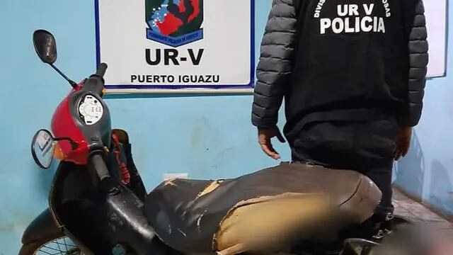 Recuperan otra motocicleta sustraída en Puerto Iguazú