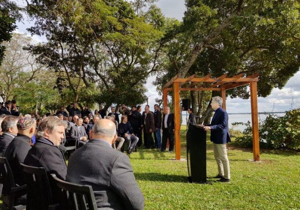 El último paso de Macri por Corrientes fue en el mes de junio, en Paso de la Patria, para anunciar el programa "Seguro Verde"