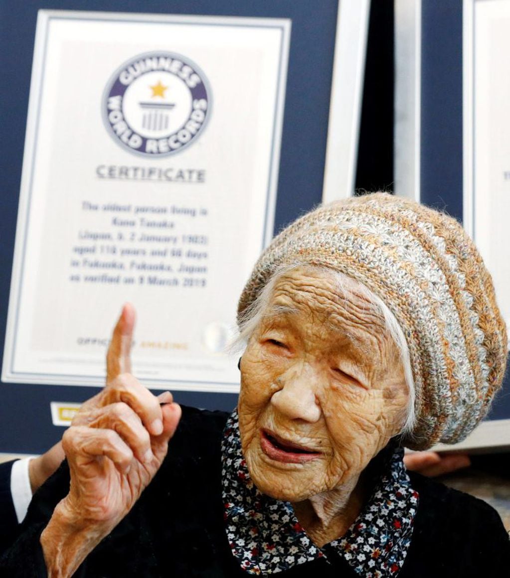 Kane Takana, la mujer más vieja del mundo (AFP)
