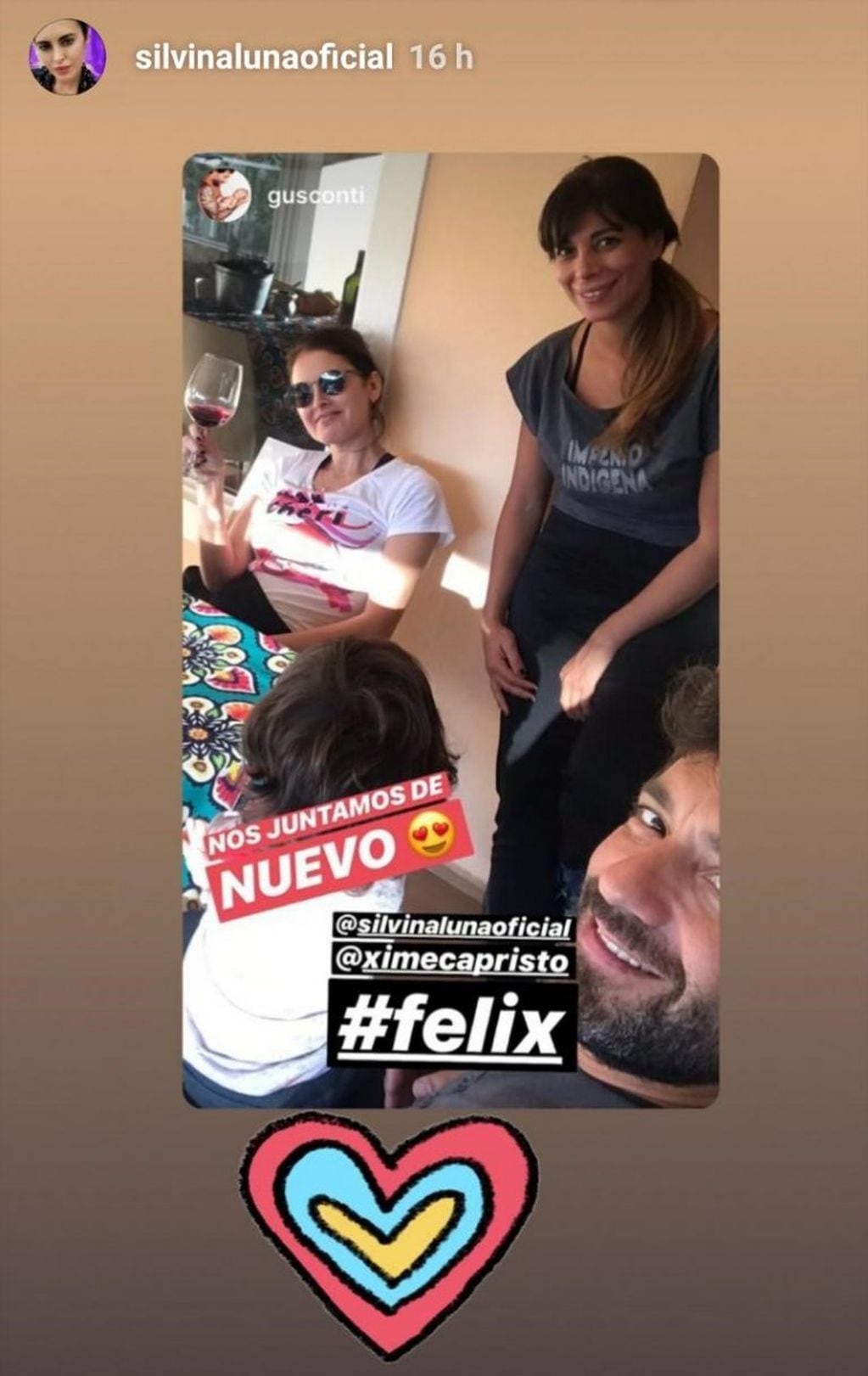 Silvina Luna y un fin de semana de reencuentro con dos ex Gran Hermano (Foto: Instagram)