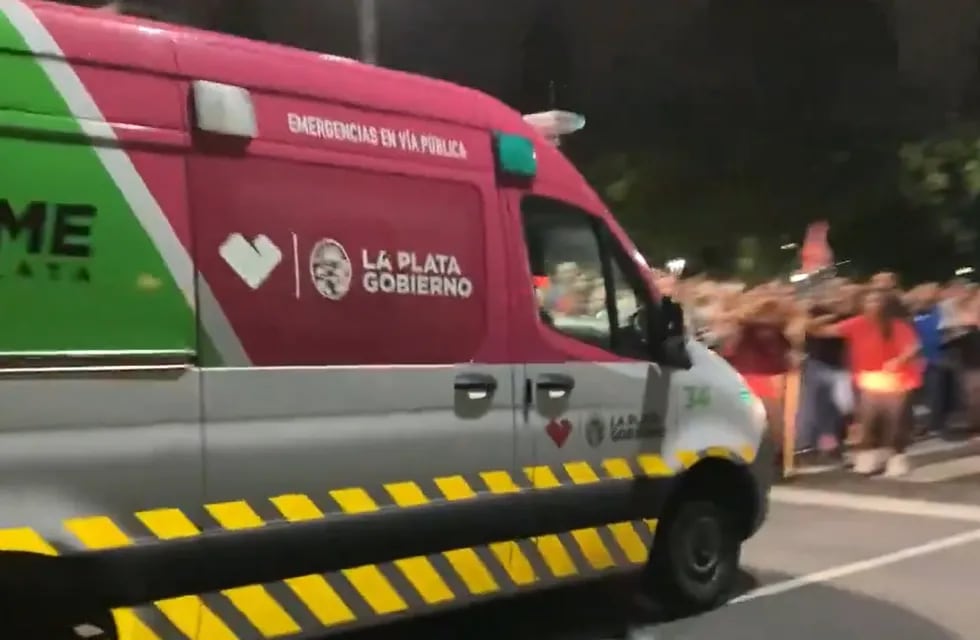 La ambulancia que intentó socorrer al jubilado en La Plata