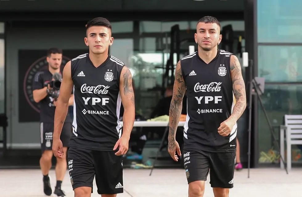 Thiago Almada y Ángel Correa, los dos jugadores que se suman a la selección nacional en lugar de Joaquín Correa y Nicolás González. (Instagram angelcorrea32)