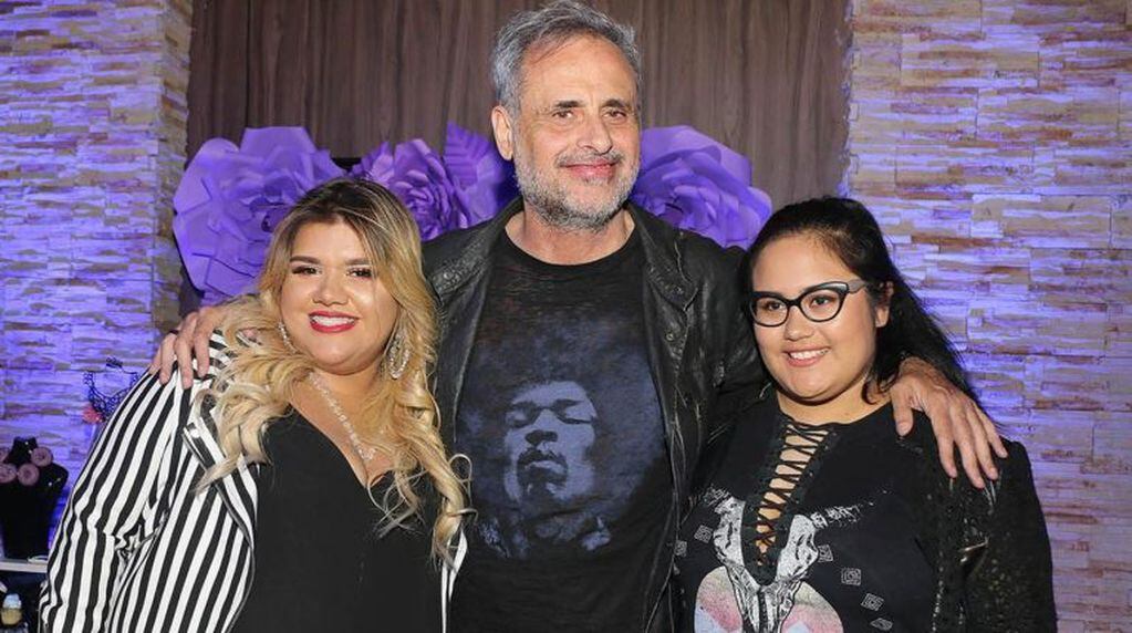 Jorge Rial con sus hijas Morena y Rocío (Foto: web)