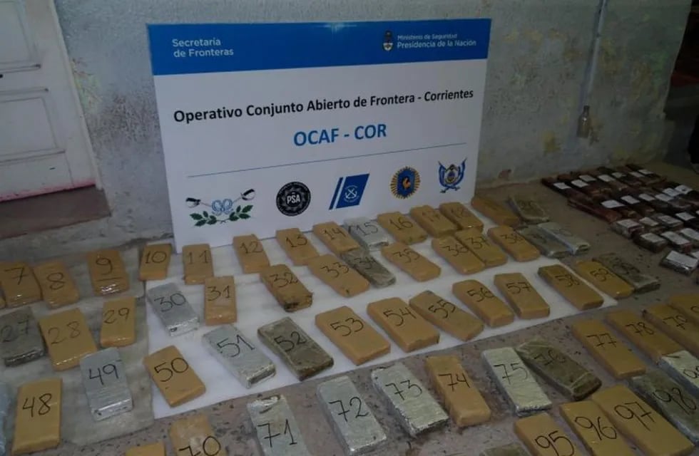Operativo de droga en Corrientes.