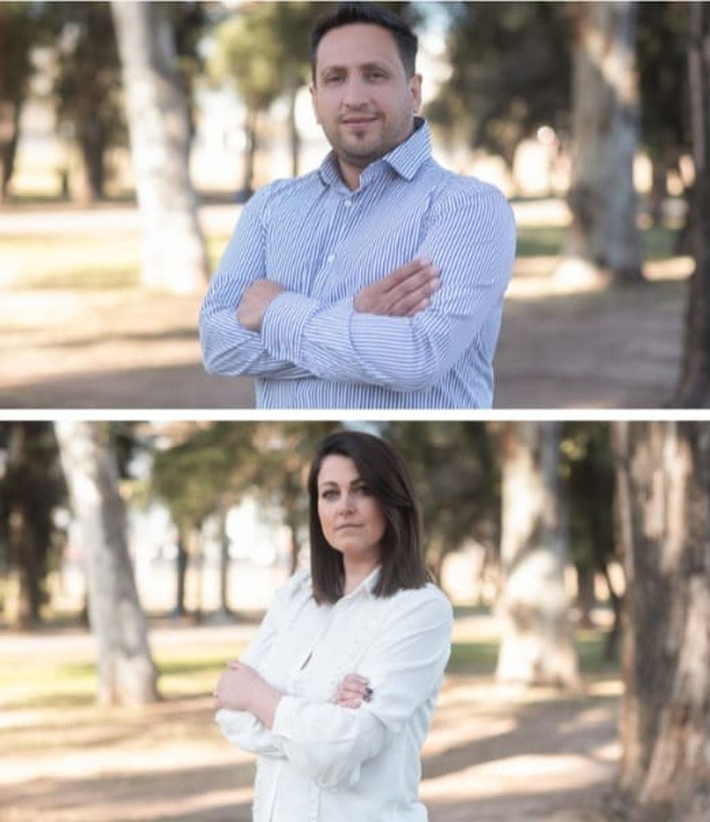 Marcos Quattrini y María Paula García precandidatos a concejales por Vamos mendocinos.
