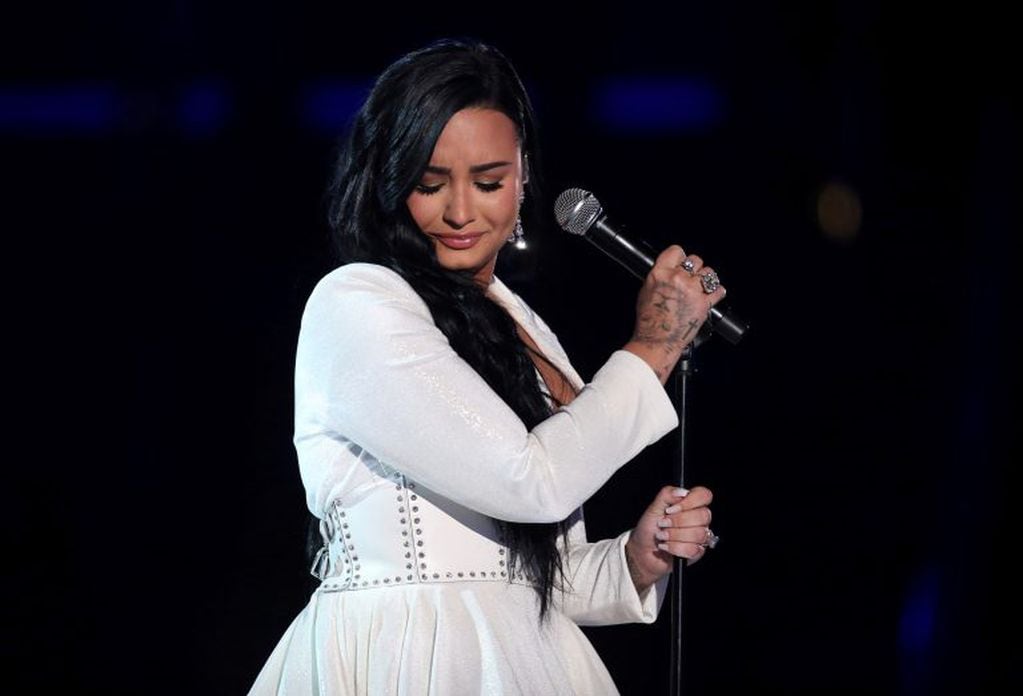 El emocionante regreso de Demi Lovato a los escenarios con "Anyone", en el 62° Grammy Awards en Los Angeles (Foto: Matt Sayles/Invision/AP)