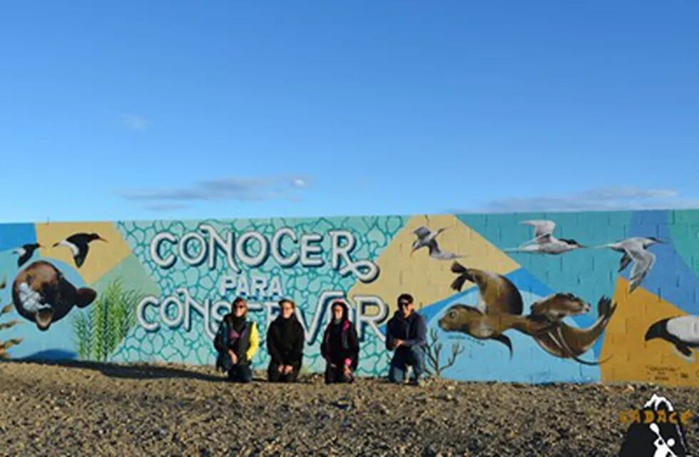 La fundación CADACE presentó mural artístico en la reserva provincial