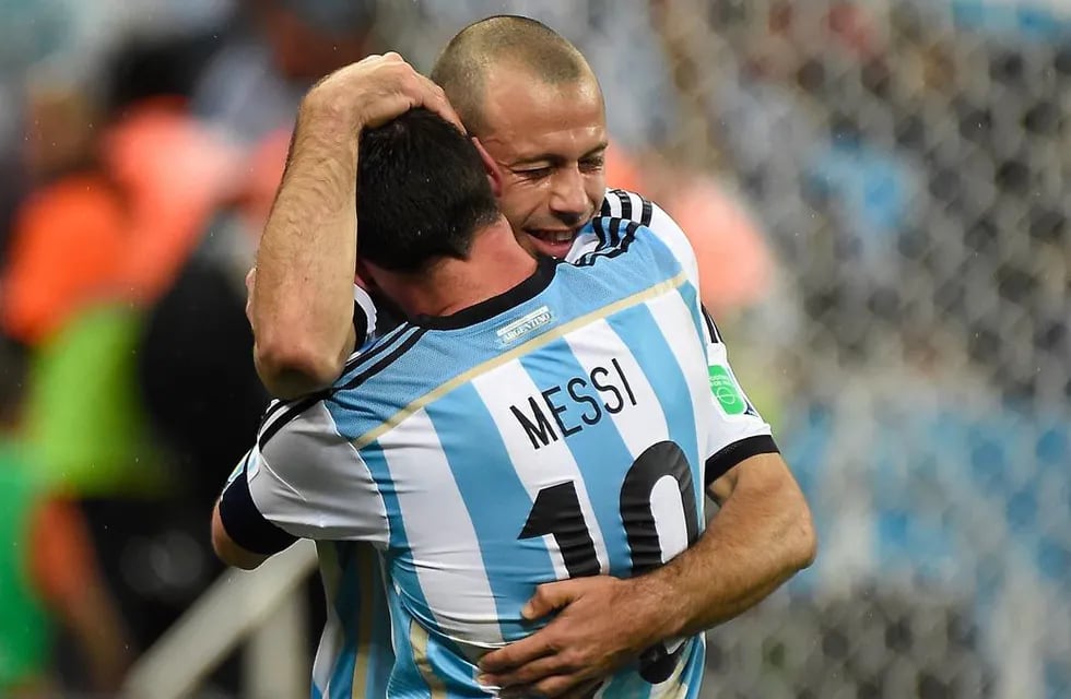 Messi y Mascherano, grandes amigos.