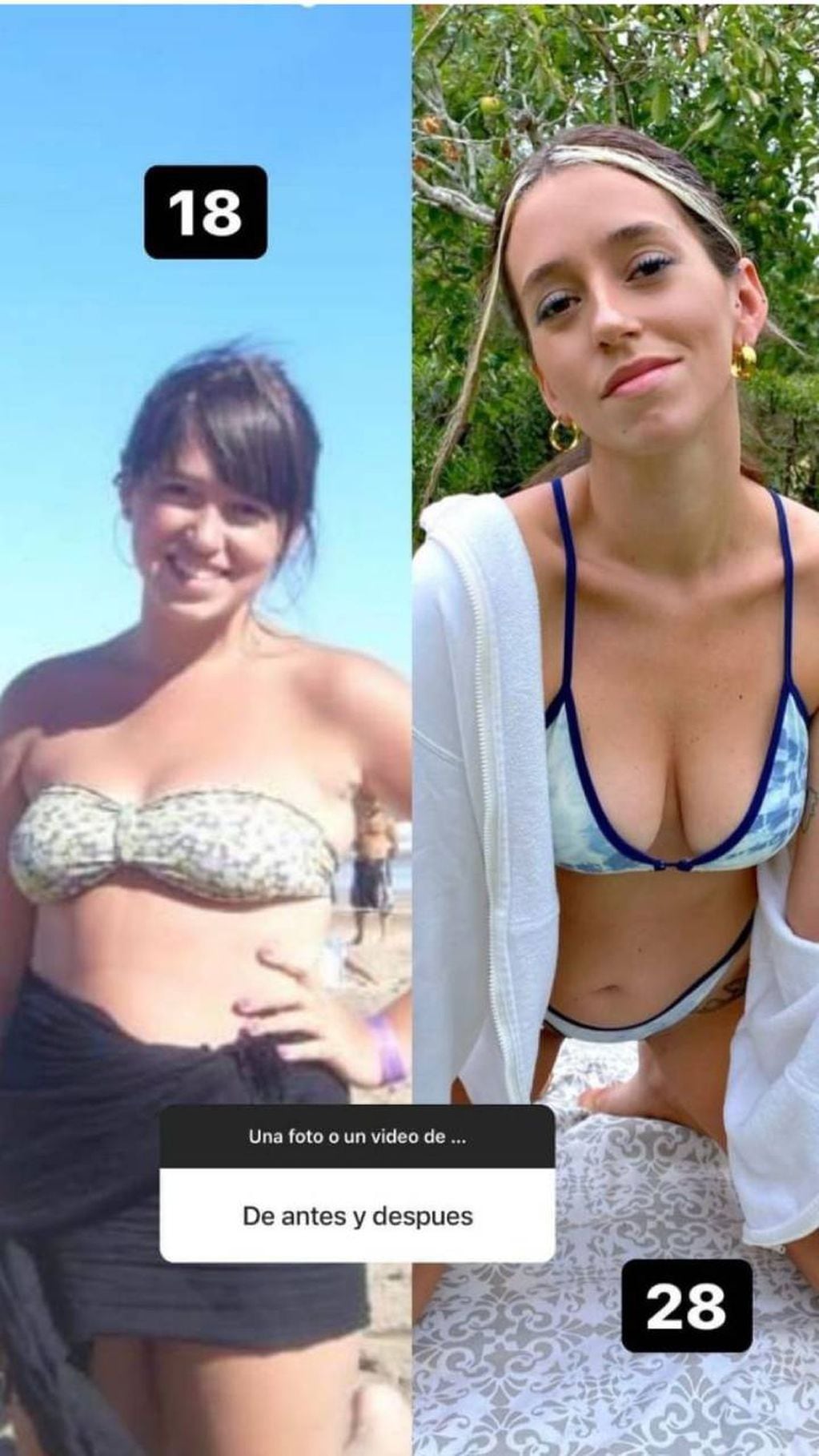 Leticia Siciliani antes y después