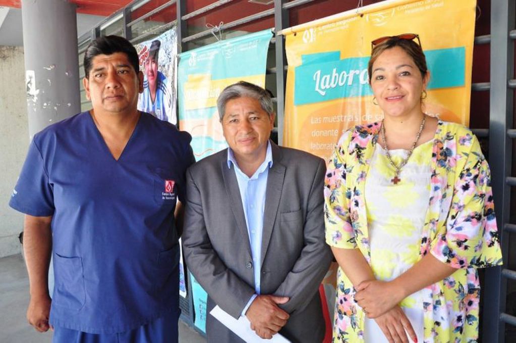 Contreras, Sánchez y Amerisse coincidieron en destacar el resultado positivo de la jornada de hemodonación realizada en dependencias municipales.