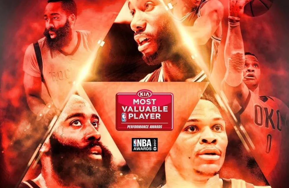 Los tres candidatos al premio MVP de la NBA.