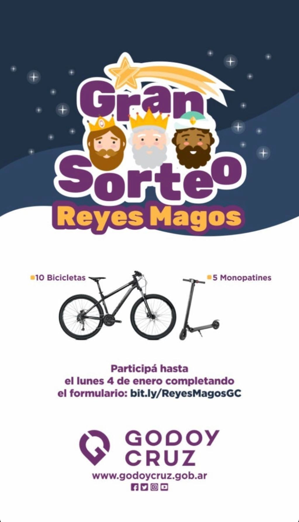 El evento lo organiza la Municipalidad de Godoy Cruz.