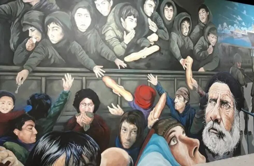 El mural 'El Regreso' fue declarado de interés nacional a 40 años de la Guerra de Malvinas.