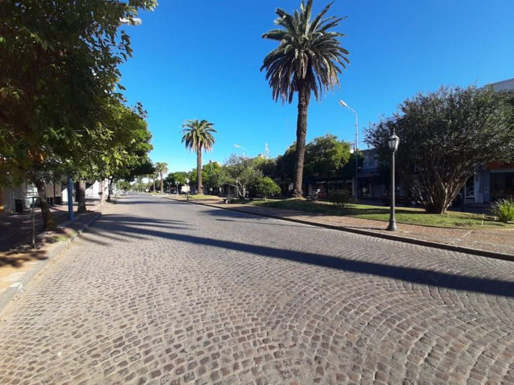 El centro rafaelino, desolado