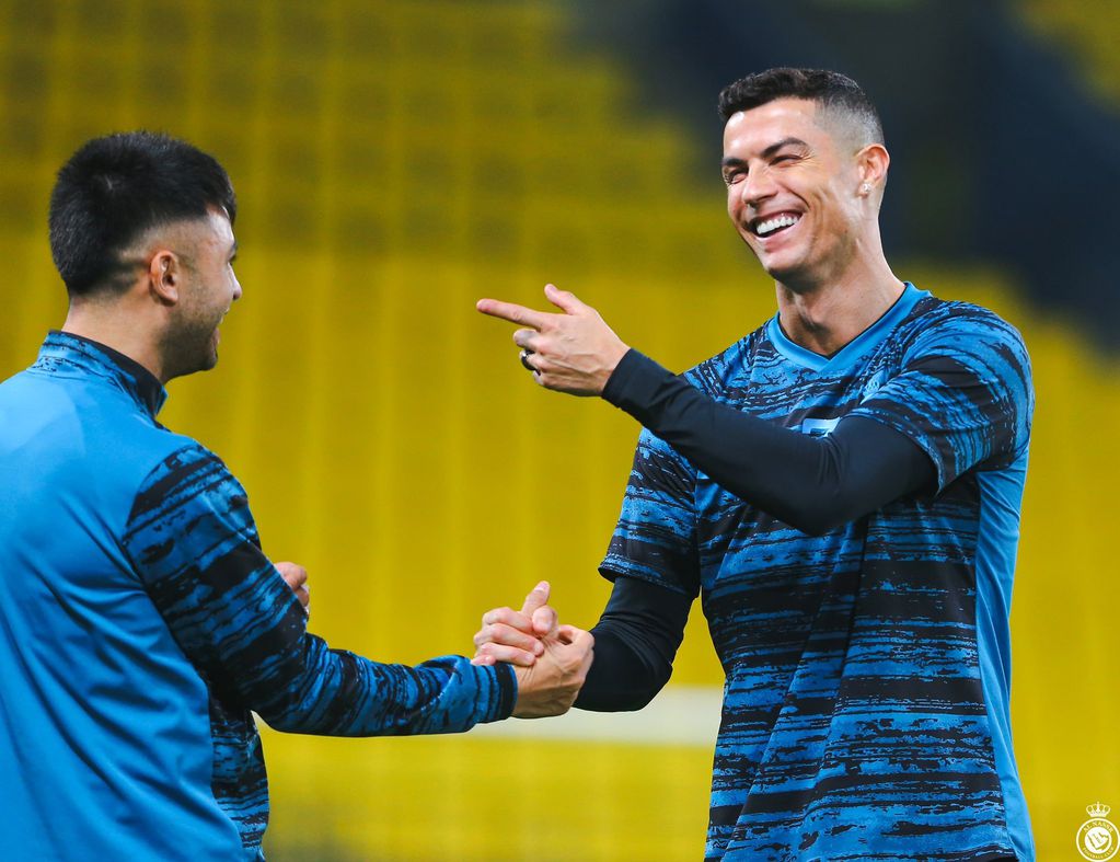 "Pity" Martínez y Cristiano Ronaldo