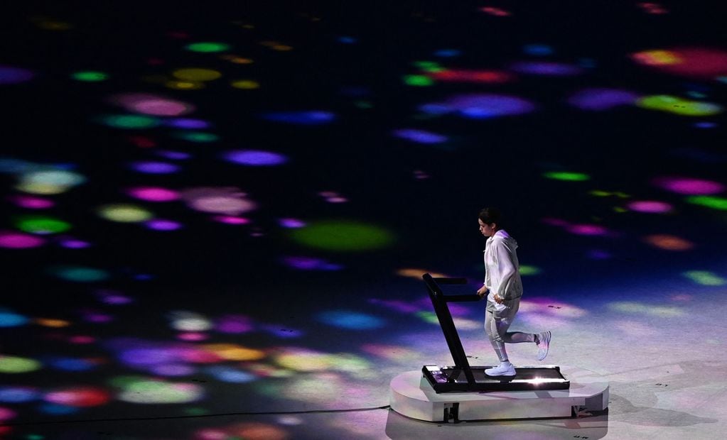 Arisa Tsubata estuvo presente en la ceremonia inaugural de los Juegos Olímpicos Tokio 2020.
