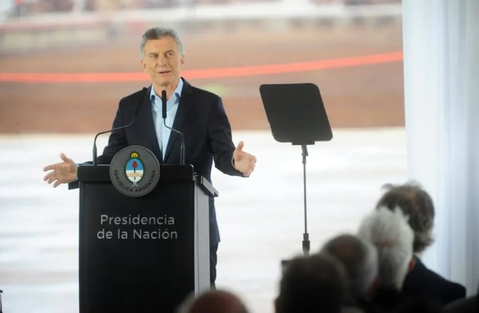 El presidente Mauricio Macri ofreció un discurso en el puerto de Buenos Aires. (Luciano Thierberger)