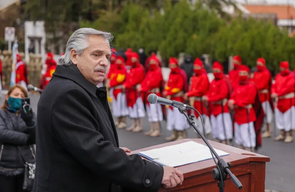 Alberto Fernández se prepara para la campaña. (Presidencia).