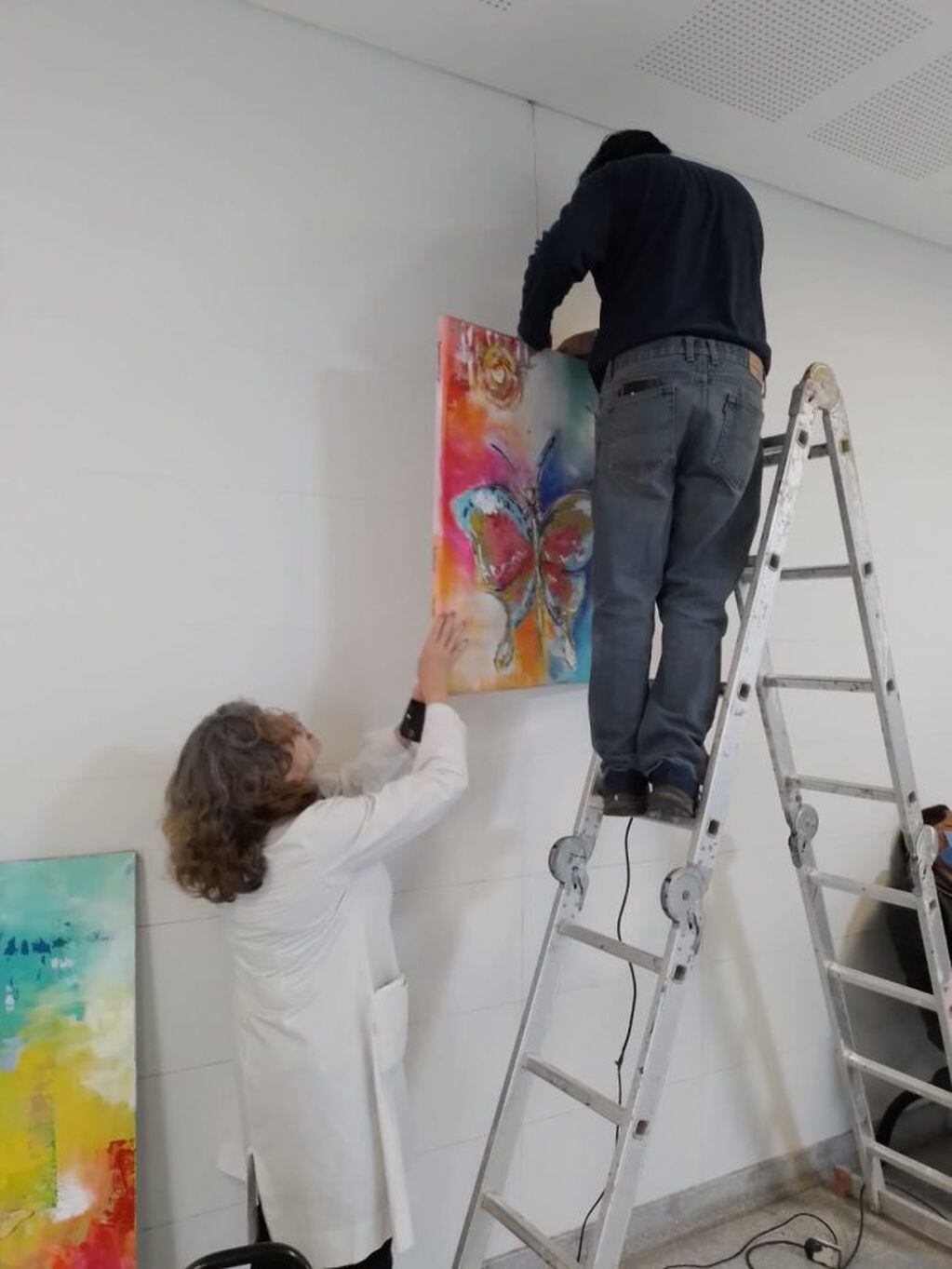 Arte en el Central, la iniciativa que busca brindarle color y expresión al hospital mendocino