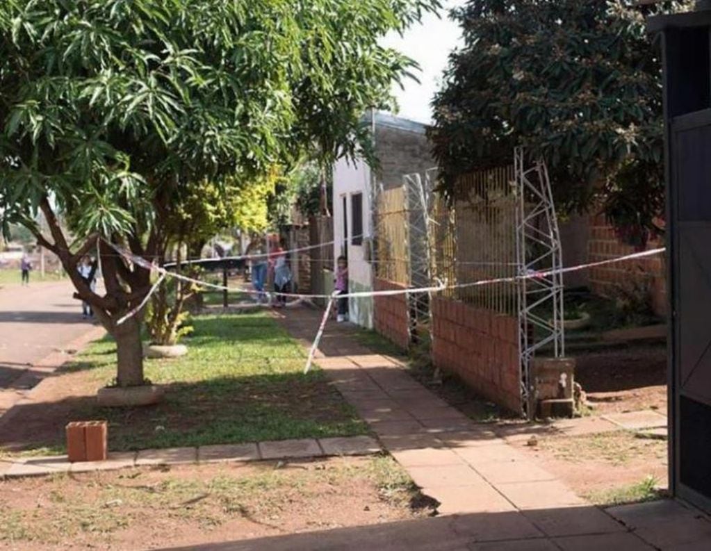 El hogar donde encontraron el cuerpo sin vida de Arnaldo Amarilla. (Foto: El Territorio)