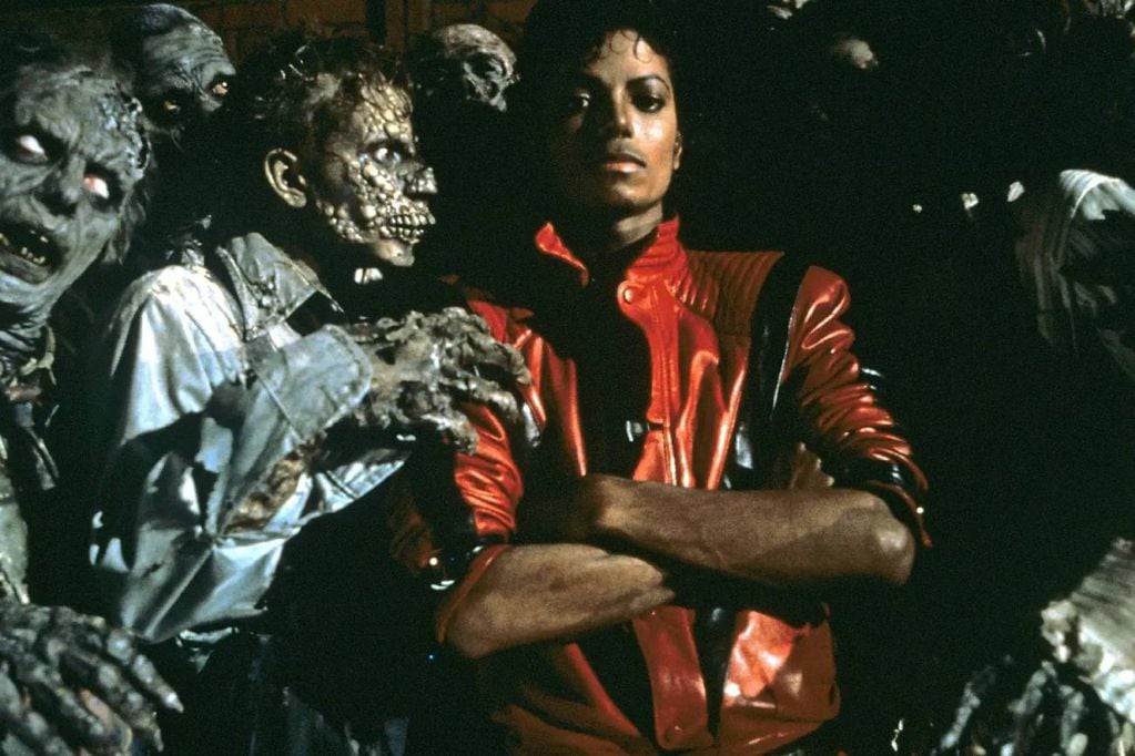 Michael Jackson, en un tramo del revolucionario clip de "Thriller". (Captura)