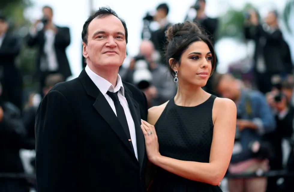 FILE - In this May 18, 2019 file photo, film director Quentin Tarantino and his wife Daniela Pick pose for photographers upon arrival at the premiere of the film \