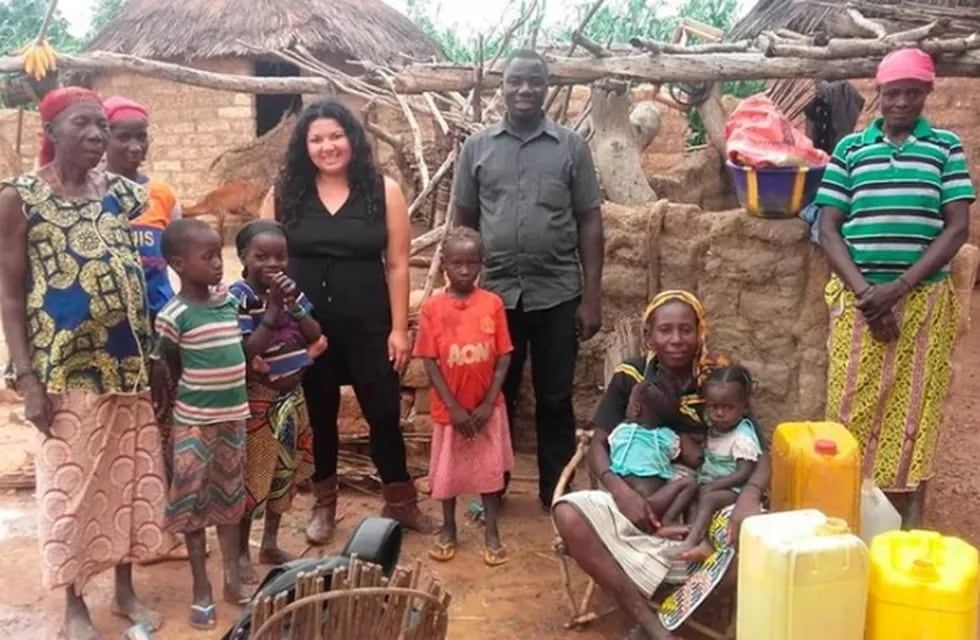 Gladis Valega viajó a Níger, África, para ayudar en la reconstrucción de varios barrios.