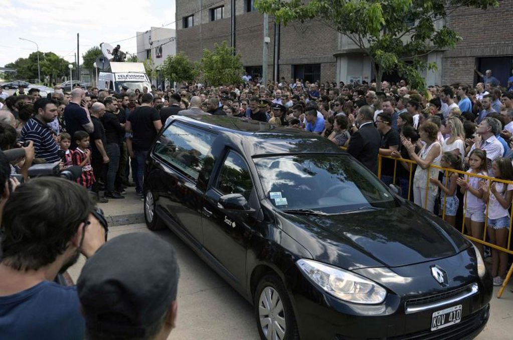 La gente de Progreso despidiendo a Emiliano Sala (AFP)