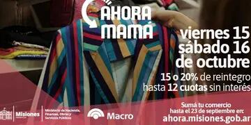 Los comercios que aún no se adhirieron al Ahora Mamá, tienen tiempo hasta el jueves para hacerlo