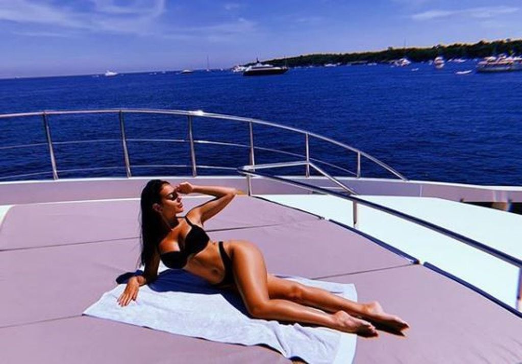 Georgina Rodríguez disfruta del sol y el mar junto a Cristiano Ronaldo. (Instagram)