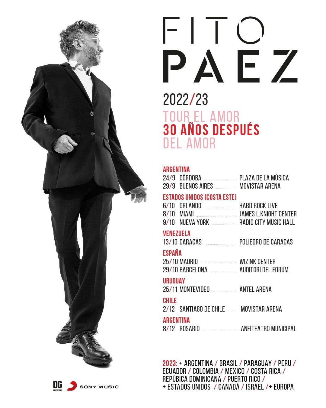 Fito Páez anunció los primeros shows de su gira por los 30 años de "El amor después del amor".