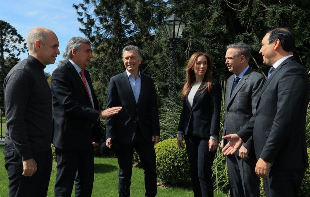Mauricio Macri almorzó con gobernadores en la QUinta de Olivos. (Presidencia)