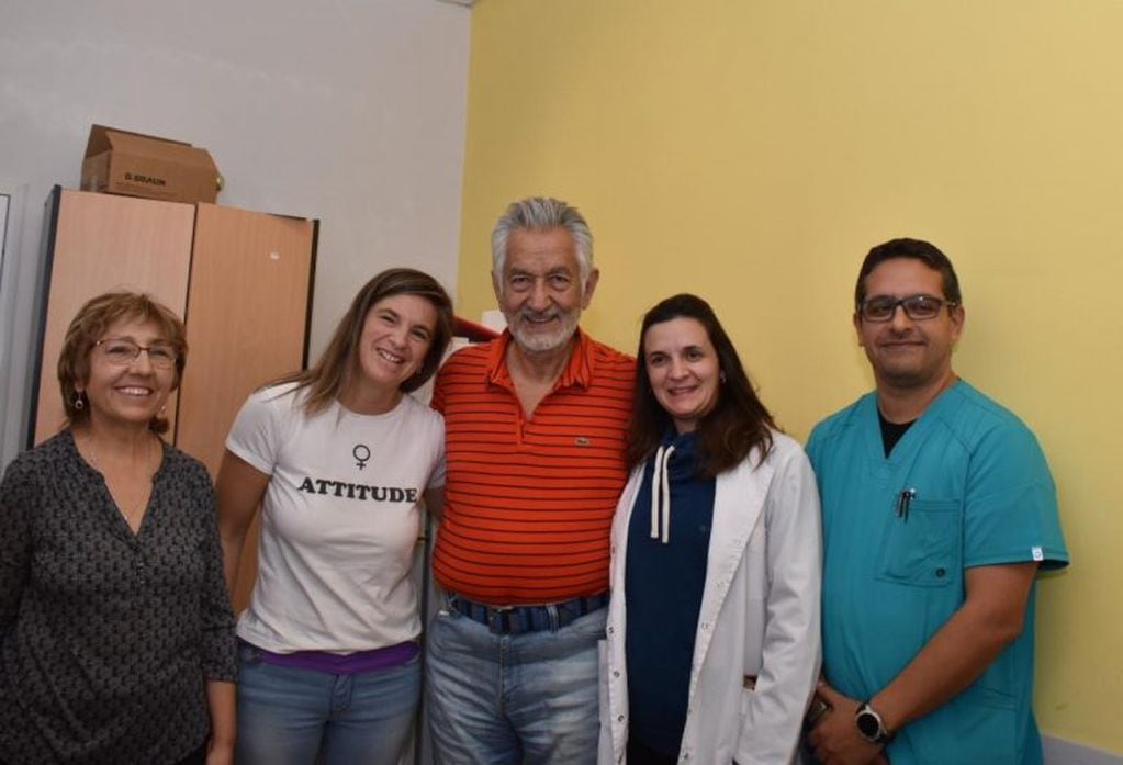 Alberto Rodríguez Saá visitó el Hospital de Merlo, en San Luis.