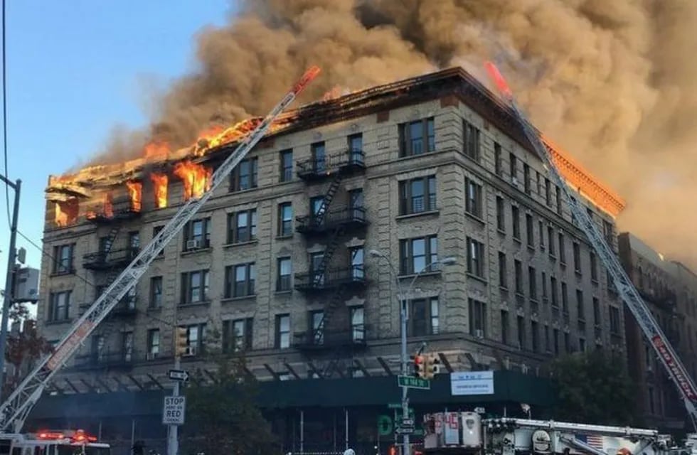 Incendio en un edificio de Manhattan
