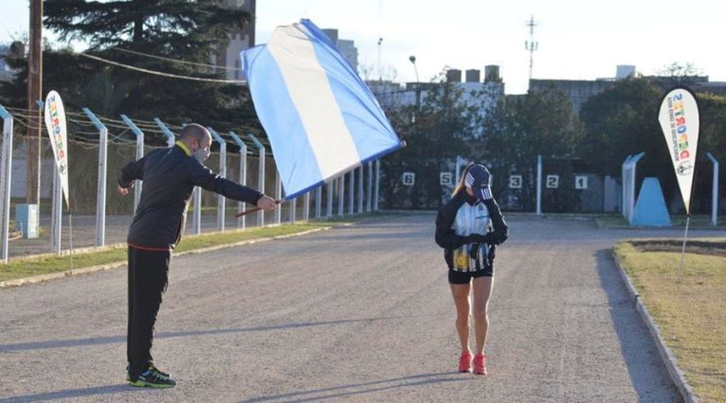 La largada fue a las 8:30 horas de la mañana (Vía Santa Rosa)