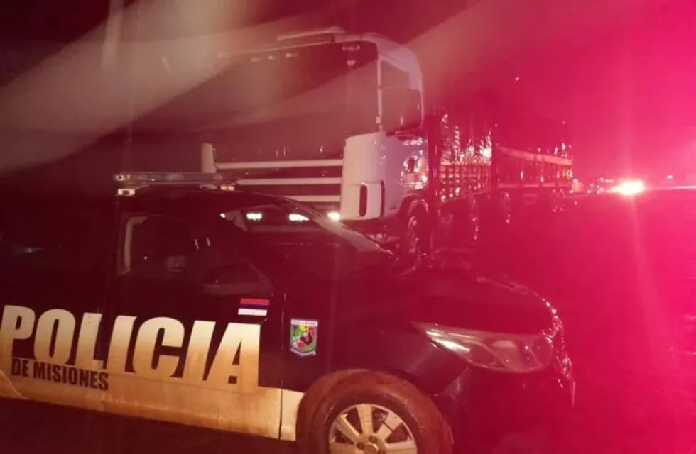 San Vicente: interceptan camión con carga ilegal de soja con destino a El Soberbio.