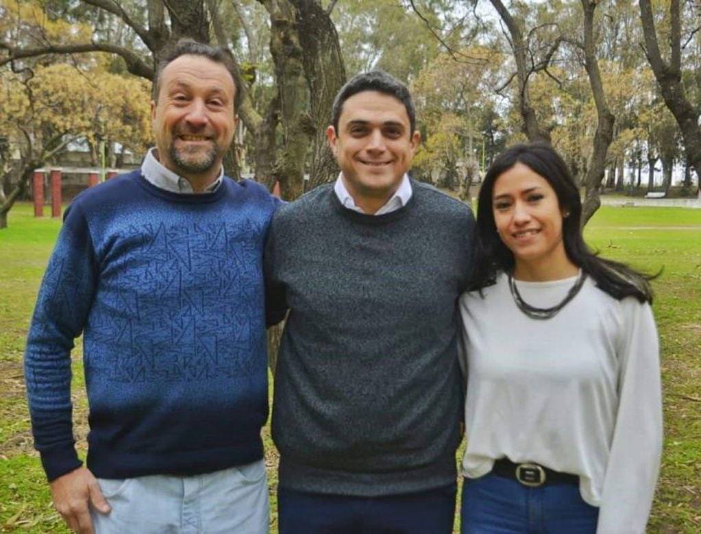 Luis Coca, Rodrigo Sartori y Paula Bermejo. Concejales del Frente de Todos